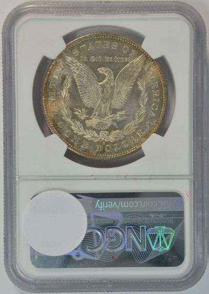 Very Choice BU 1878-S Morgan Silver Dollar. NGC MS63