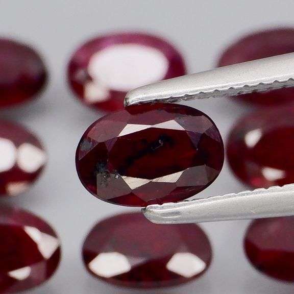Tremendous 5.07ct natural blood red Ruby set