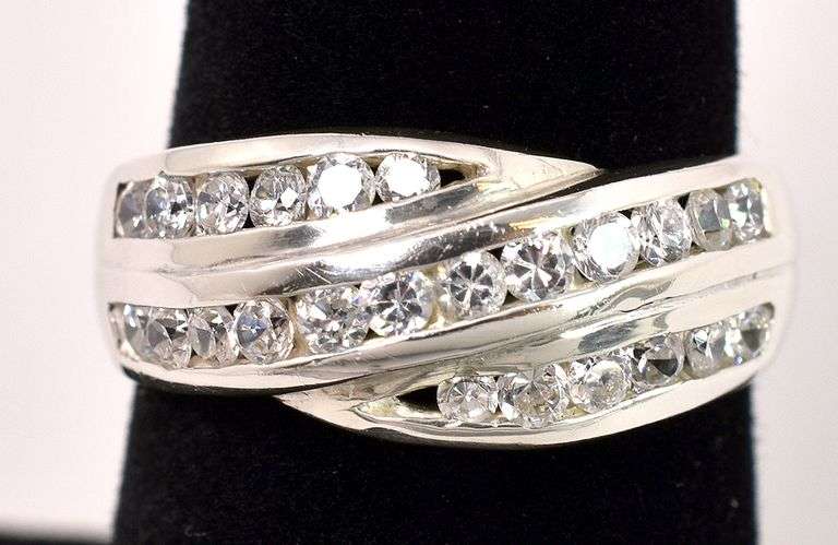 CZ Ring In Sterling Silver