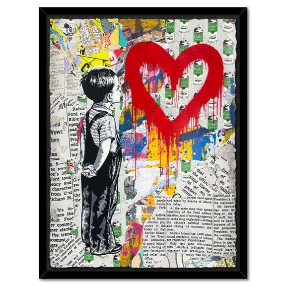 With All My Love by Mr Brainwash Original
