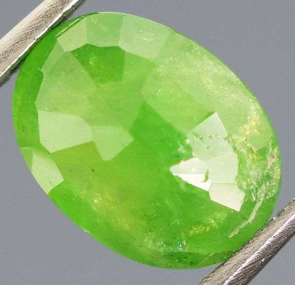 Lime green 2.44ct untreated Tanzanian Tsavorite Garnet