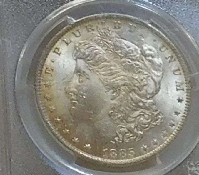 1885-O Morgan Dol PCGS MS-64 near GEM