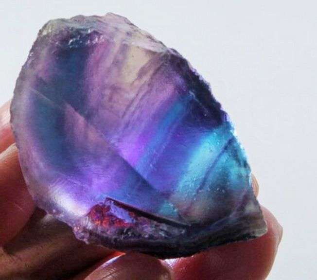 Glowing 184ct natural rough Flourite