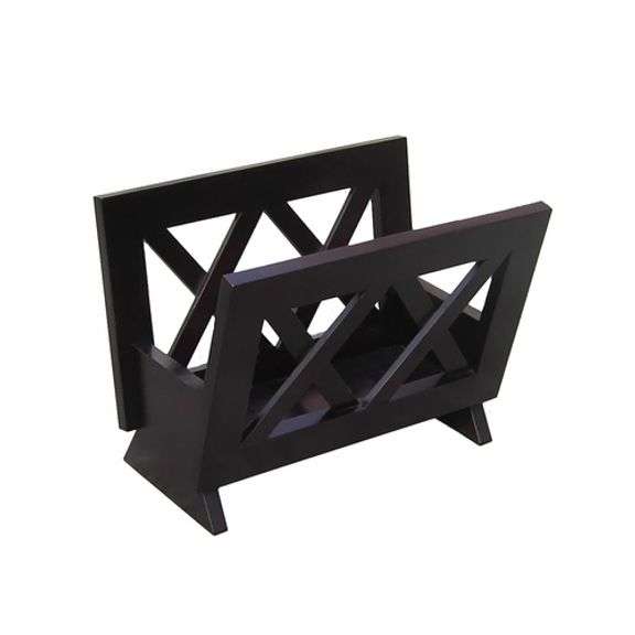 Stylish Mahogany Magazine Rack