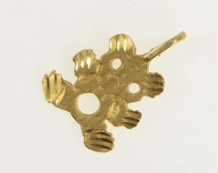 14K Yellow Gold Diamond Cut Teddy Bear Stuffed Animal Charm/Pendant