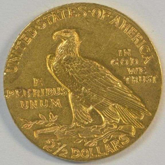 Blazing BU 1911 US $2.50 Indian Gold Piece. Nice