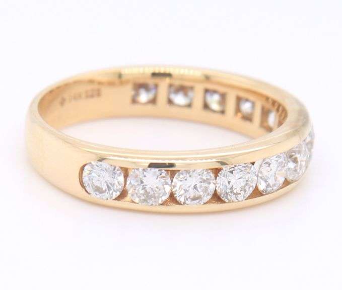 Incredible Yellow Gold 2ctw Channel Set Diamond Band