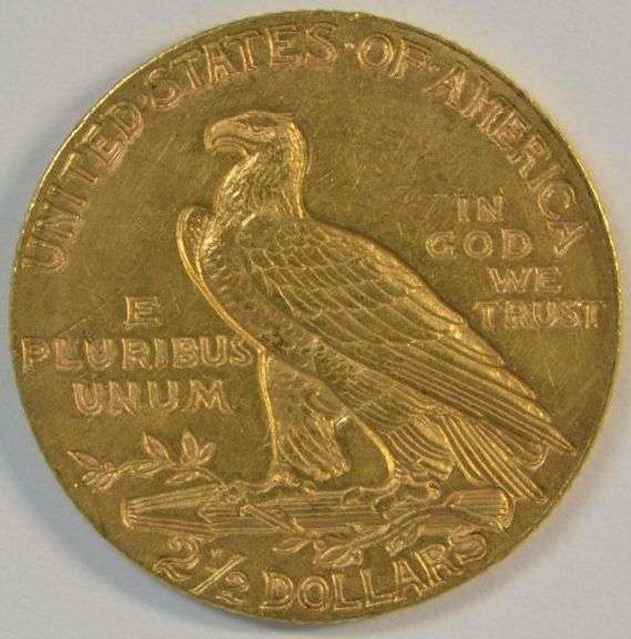 Lovely BU 1910 US $2.50 Indian Gold Piece. Nice