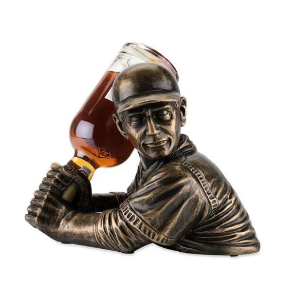 Hand-Painted Baseball Bottle Holder