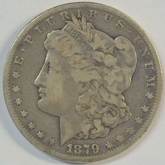 Rare key date 1879-CC Morgan Silver Dollar in nice circ