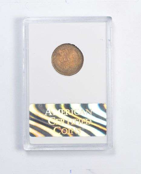MS66 1929 Lincoln Wheat Cent - Red - Graded ACC