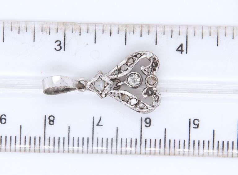 925 Sterling Silver Cubic Zirconia Rings and Charm Pendant