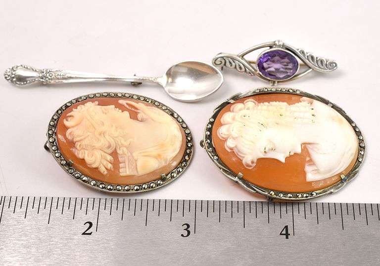 Random Pin Lot in Sterling silver