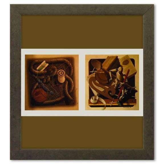 Diptych de la serie Graphismes 1 by Vasarely