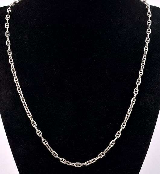 Mariner Link Chain Necklace In Sterling Silver