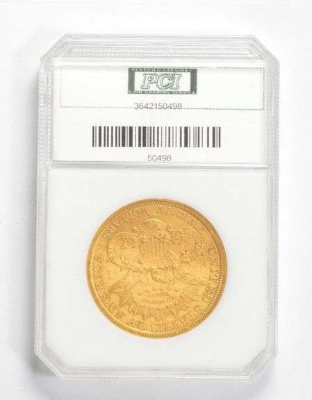 MS60 1877-CC $20 Liberty Head Gold Double Eagle - Graded PCI