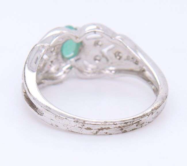 Vintage 925 Sterling Silver Gemstone Ring