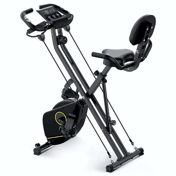 Folding Exercise Bikes 8 Levels Magnetic Resistance