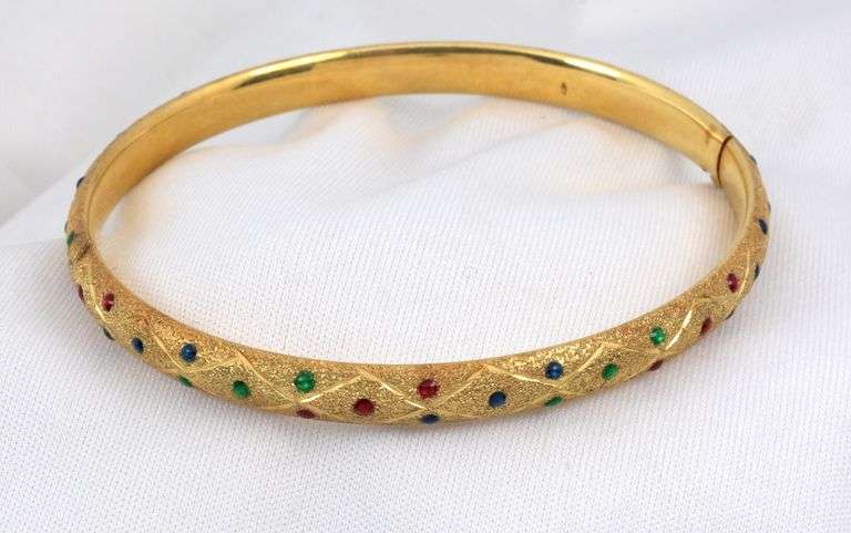 Colorful 14k Bangle