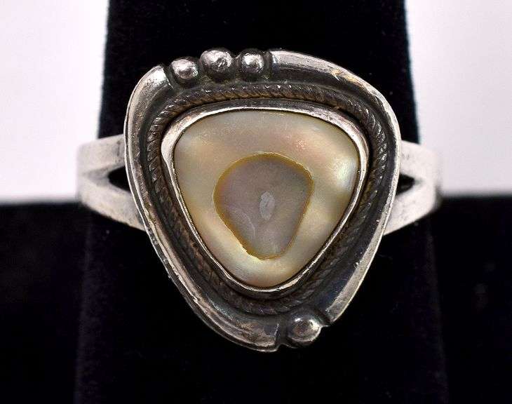 Abalone Ring in Sterling Silver
