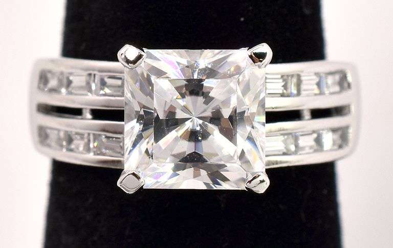 CZ Ring In Sterling Silver