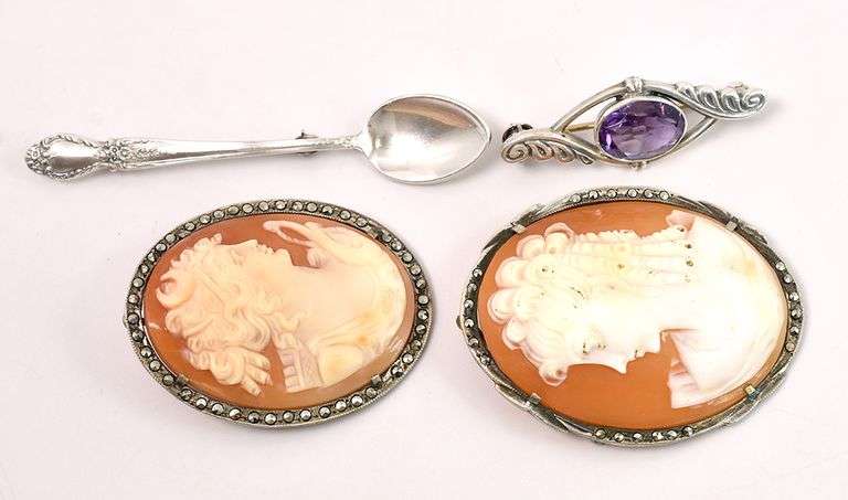 Random Pin Lot in Sterling silver