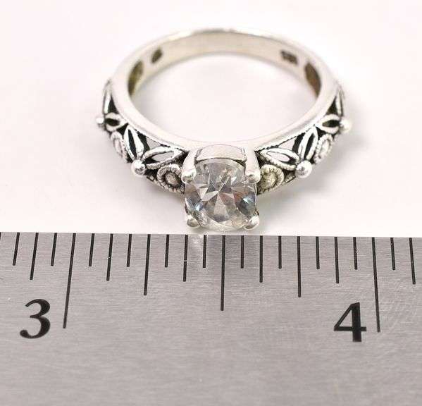 CZ Ring In Sterling Silver