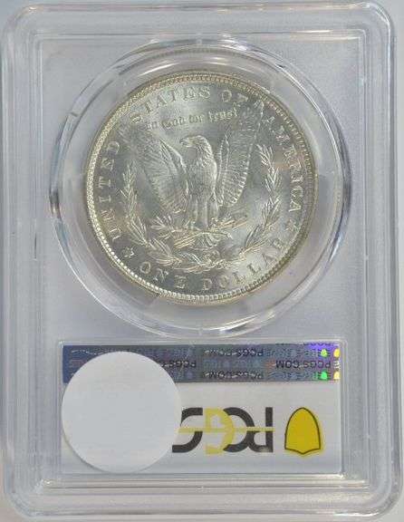 Much better Choice BU 1890-P Morgan Silver Dollar. PCGS MS63