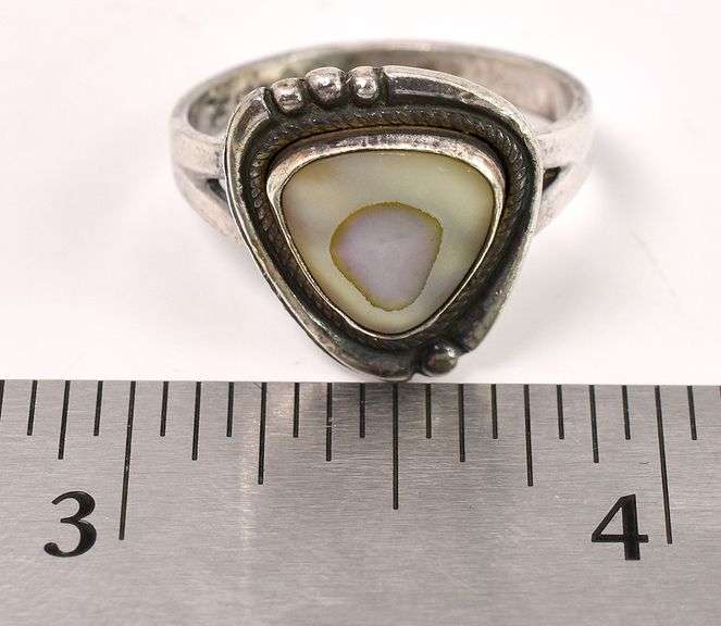 Abalone Ring in Sterling Silver