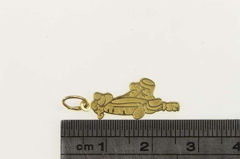 14K Yellow Gold Tigger Winnie The Pooh Disney Character Charm/Pendant
