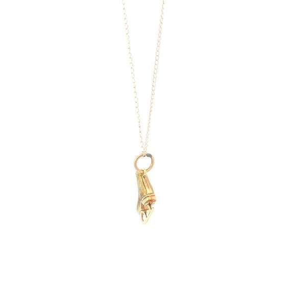 14K Yellow Gold 3D Ice Skate Figure Winter Sports Charm/Pendant