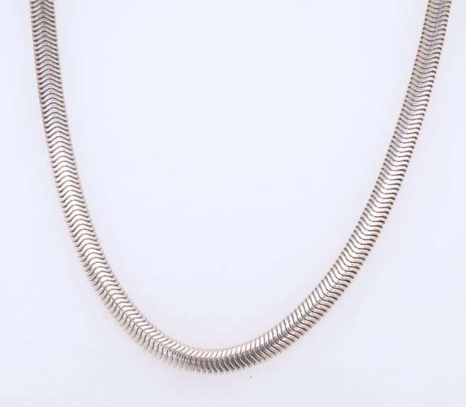 Italian 925 Sterling Silver Mesh Necklace