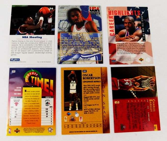 6 Basketball Greats Cards