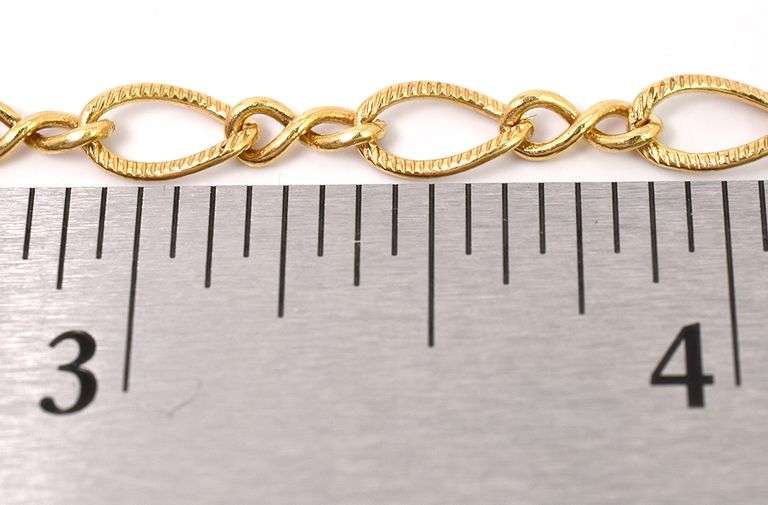 Fancy Oval Link Bracelet In 14K Yellow Gold