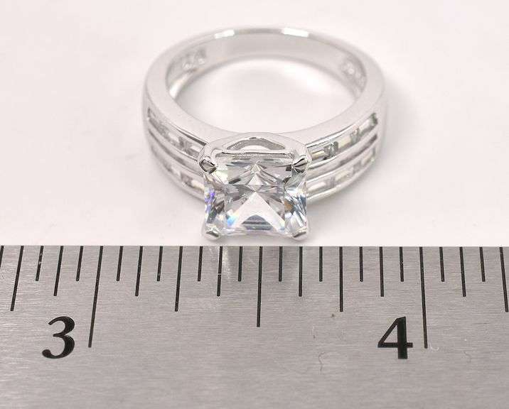 CZ Ring In Sterling Silver