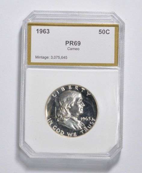 PR69 CAM 1963 Franklin Half Dollar - Graded PCI