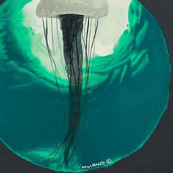 Jellyfish in the Light by Wyland Original