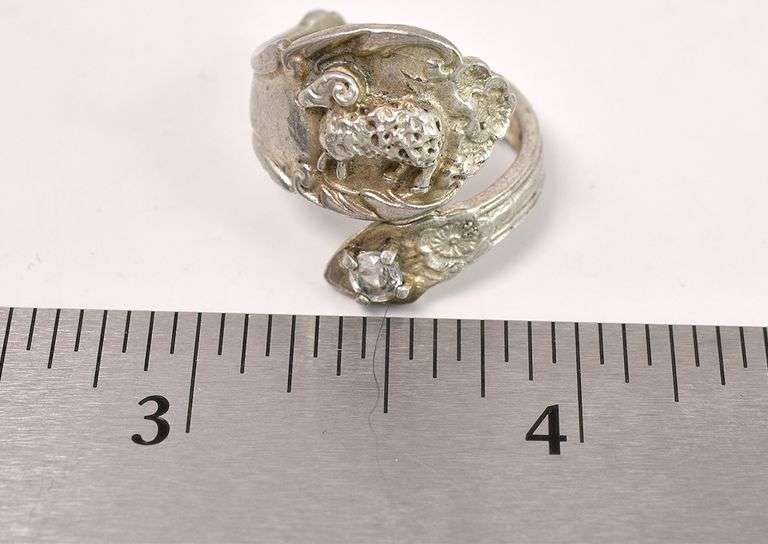 Spoon CZ Ring In Sterling Silver