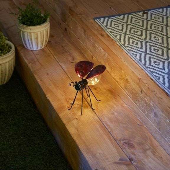 Charming Ladybug Solar Light Illuminate and Adorn
