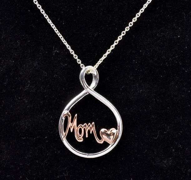 Mother's Day Pendant Necklace In Sterling Silver