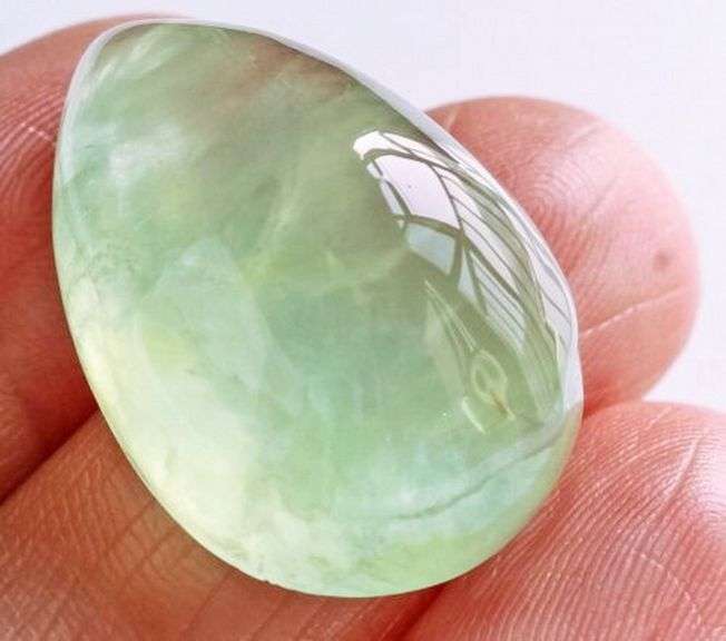 Huge 45.20ct untreated Prehnite cabochon