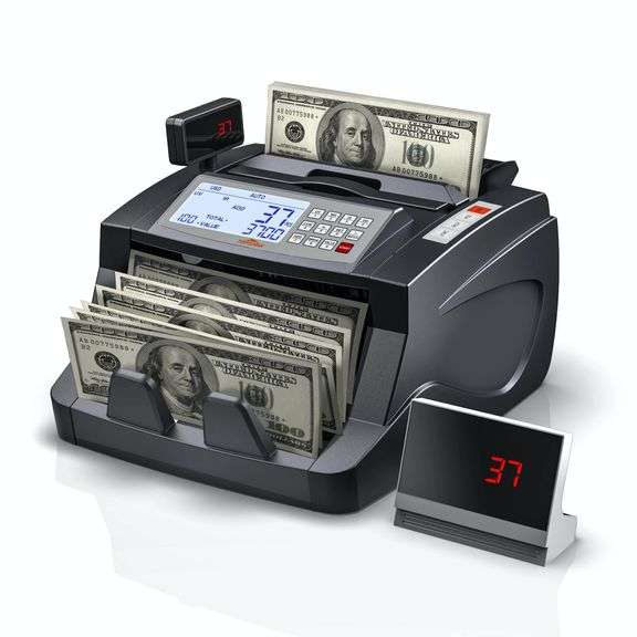 80W 1000pcs/min Money Counting Machine for Bank