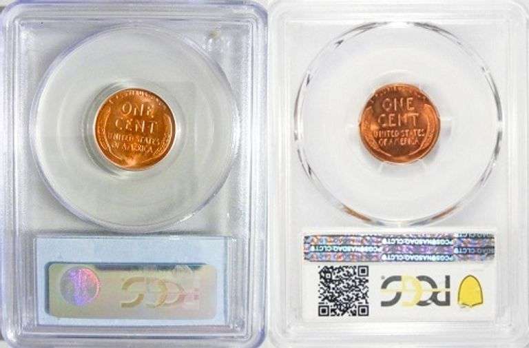 Superb Gem BU 1953D & 1953S Mint Lincoln Cents Both PCGS MS 66 Red!