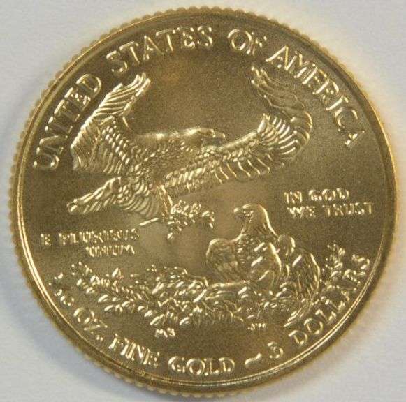 Immaculate Superb Gem BU 2017 $5 American Gold Eagle coin