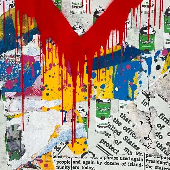 With All My Love by Mr Brainwash Original