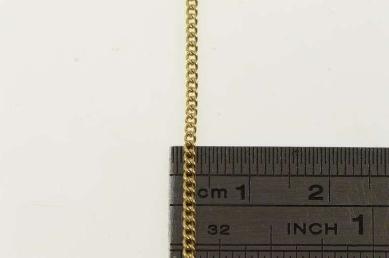 14K Yellow Gold 1.6mm Cable Chain Vintage Classic Chain Necklace