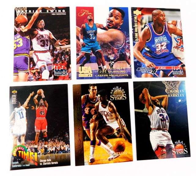6 Basketball Greats Cards