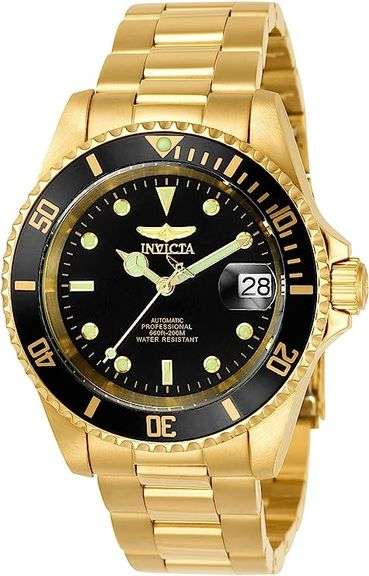 Invicta Black Dial Automatic, New In Box.