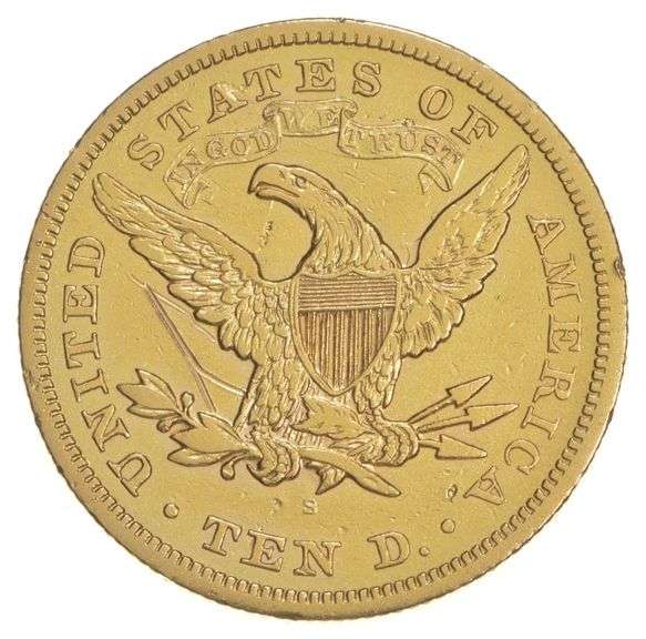 1867-S Liberty Head Gold Eagle - Scratched
