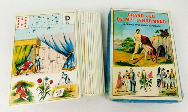 Vintage Mlle Lenormand French Tarot Cards